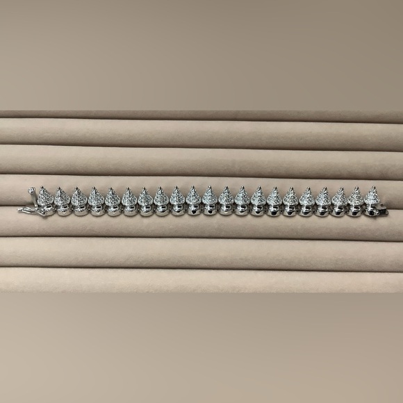 NWT NOIR AXL PAVE TREE SPIKE BRACELET - Picture 3 of 6